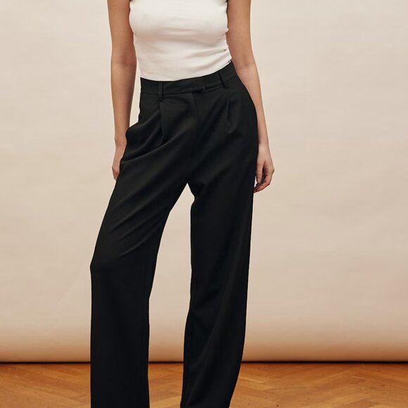 Djerf Avenue Pants - Djerf Avenue Black Trousers